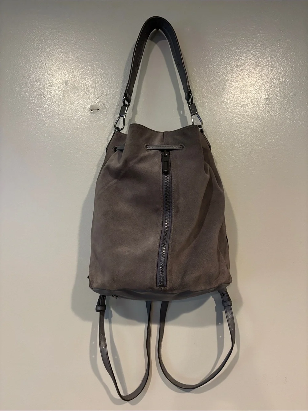 Elizabeth and James suede purse/backpack